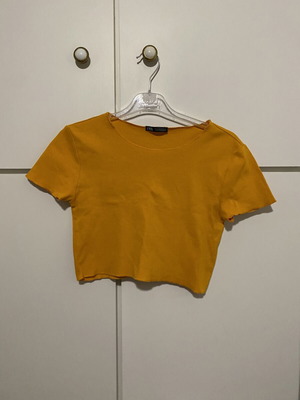 Zara summer orange crop top