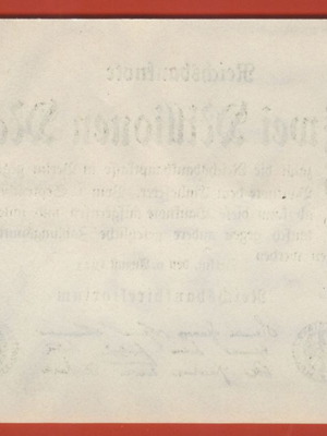1923 2 Millionen Mark UNC