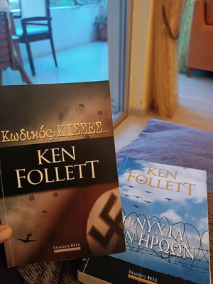 Ken Follett books used, 2 World War II thriller novels