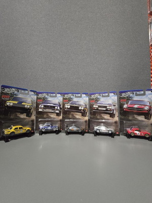 Hot Wheels Silver Series Rally Racers new set of 5