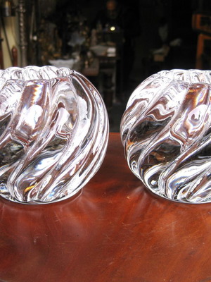 Kosta Boda candle holders pair like new