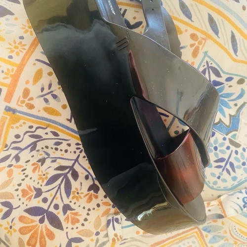 Melissa platform sandals brown tortoise like new, size 39