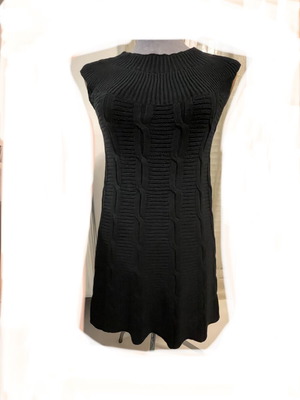 Zara knitted black dress new, size S