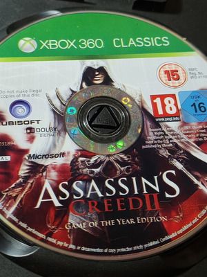Assassin's Creed II Game of the Year Edition Xbox 360 disc