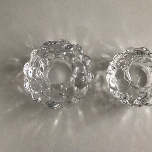 Costa Boda candlesticks like new, pair