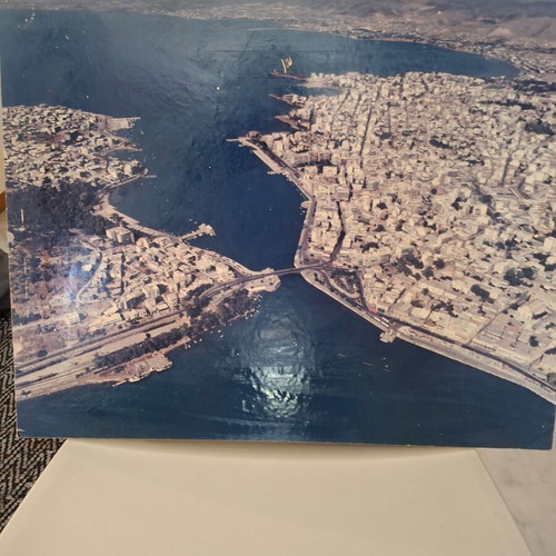 Vintage αεροφωτογραφία μεταχειρισμένη, Χαλκίδα 50x40
