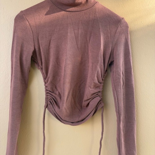 Zimbabongo shirt brown autumn new, long-sleeve with cord