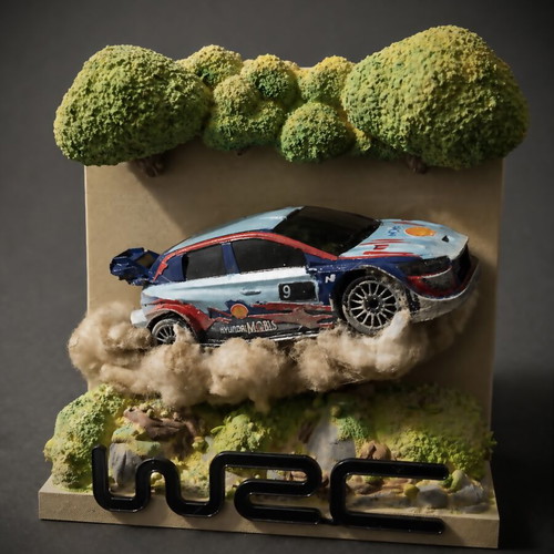 Hyundai i20N WRC Handmade Diorama New