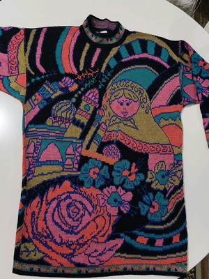 Sandy blouse dress like new, one size, multicolor