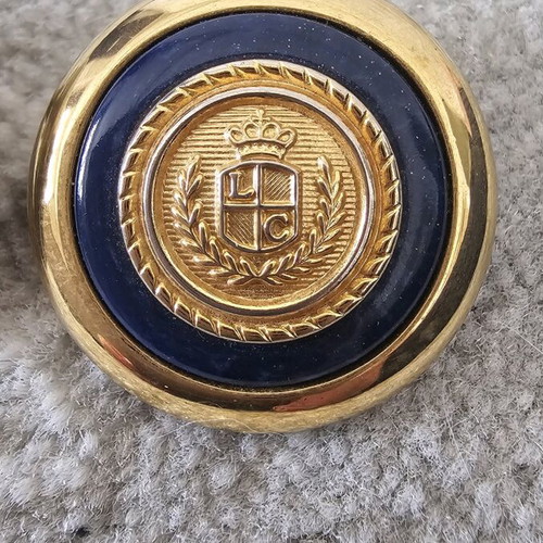 Vintage earrings used with Liz Claiborne signature in black and gold