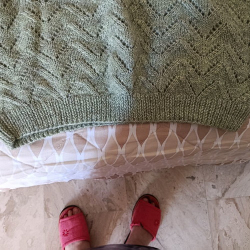 Woolen women's knitted sweater green veraman like new XL