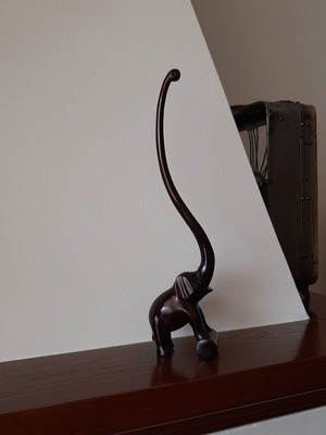 Elephant cult decorative used, mahogany