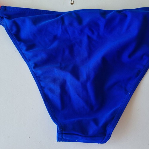 Banana Moon women's bikini bottom, electric blue with fuchsia sides, size S