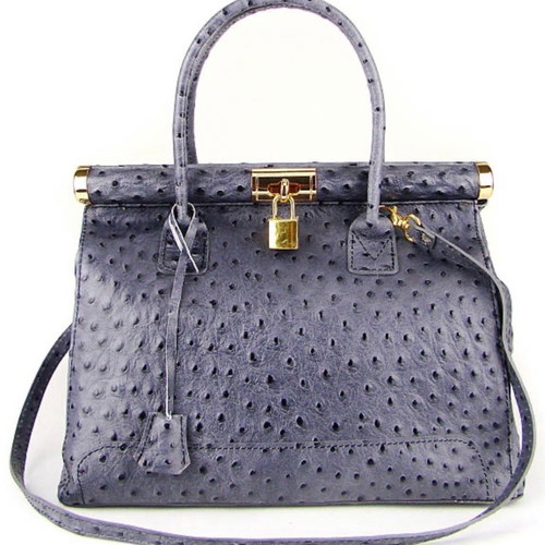 Italian Leather Bag Pelle di Giada like new, gray handbag