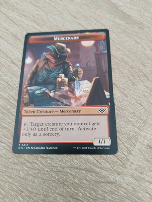 Magic the Gathering Mercenary Token червен 1/1 нов