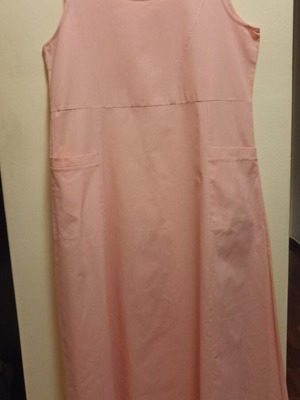 Cotton maxi dress pink size XL like new