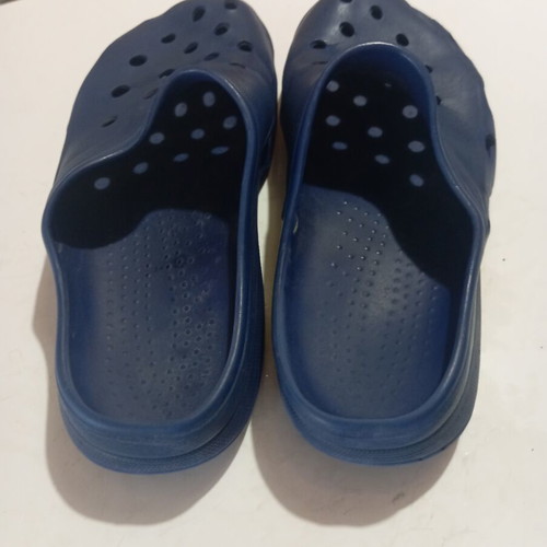 Flip flops size 44 navy blue with anatomical sole like new