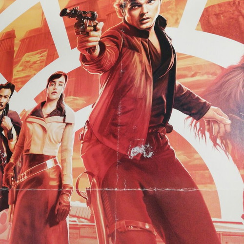 Solo Star Wars poster used, large size