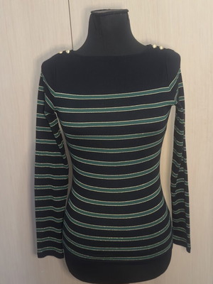 Ralph Lauren blouse XS like new, black multicolor