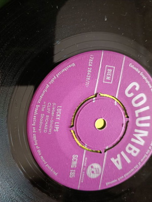 Cliff Richard & The Shadows 45 RPM record used, Columbia