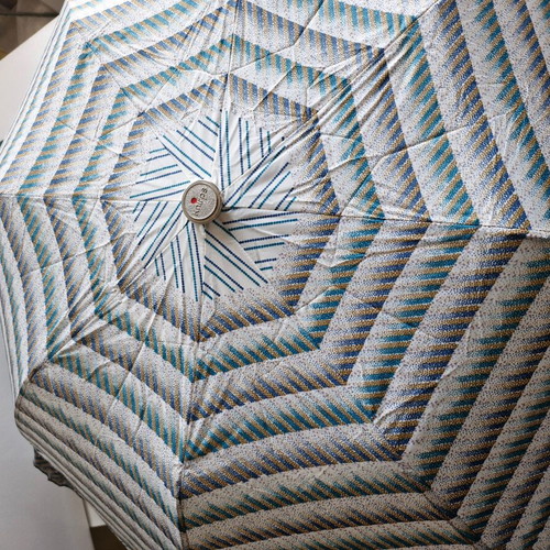Knirps automatic umbrella like new with green leatherette case and zipper
