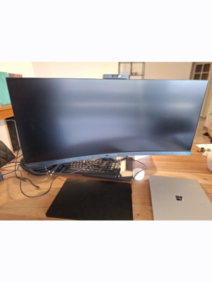 Philips P Line 346P1CRH Ultrawide VA HDR Curved Monitor with Camera and Docking Station like new