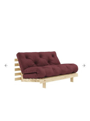 Futon sofa bed, pine wood, multifunctional