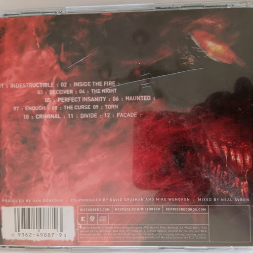 Disturbed Indestructible CD used, metal