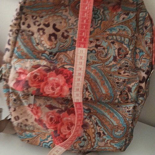 Backpack fabric colorful like new