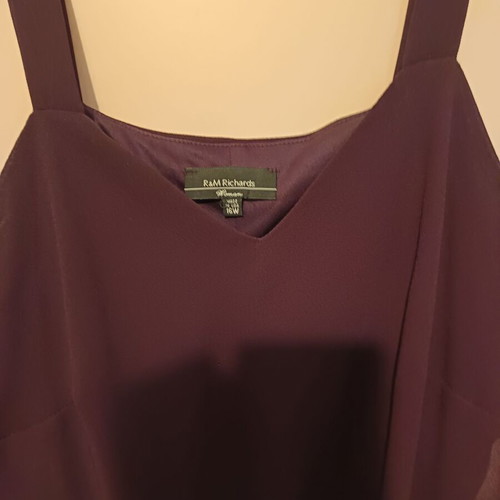 Long evening dress like new, purple and red, size XL
