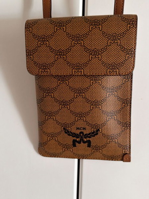 Mcm phone bag crossbody like new brown with bust bag