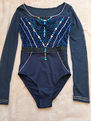 Rhythmic gymnastics leotard very shiny new