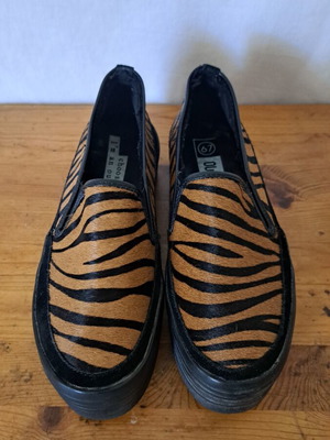 Sixtyseven animal print slip-on platform shoes