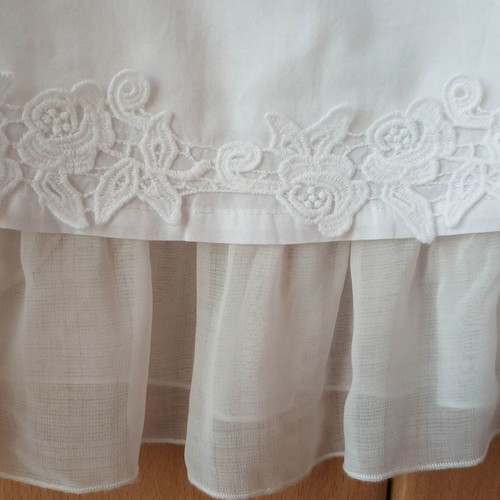 White dress for girl 9-10 years almost unused