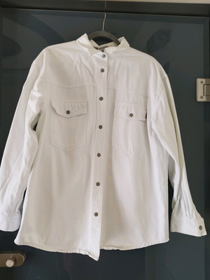 Τζιν μπουφάν άσπρο M/L