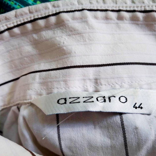 Azzaro luxury fitted striped shirt size 44 like new
