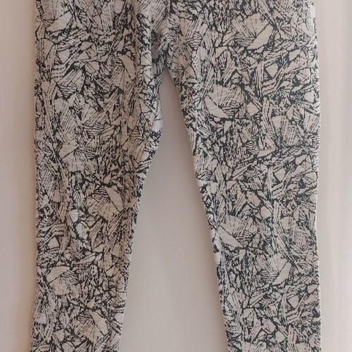 Skfk jacket and pants set used, organic cotton, ecru with black