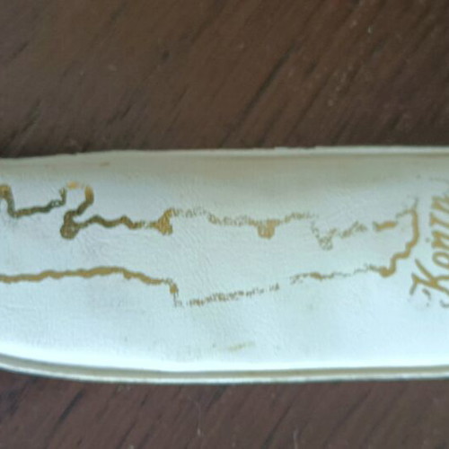 Cretan knife like new with steel blade and bone handle