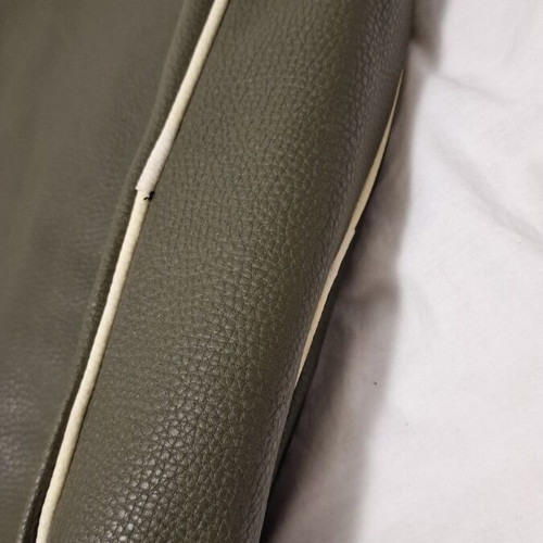 Messenger bag like new, khaki embossed faux leather