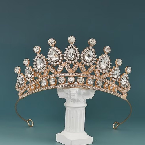 Wedding tiara with crystal rhinestones, new