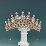 Wedding tiara with crystal rhinestones, new