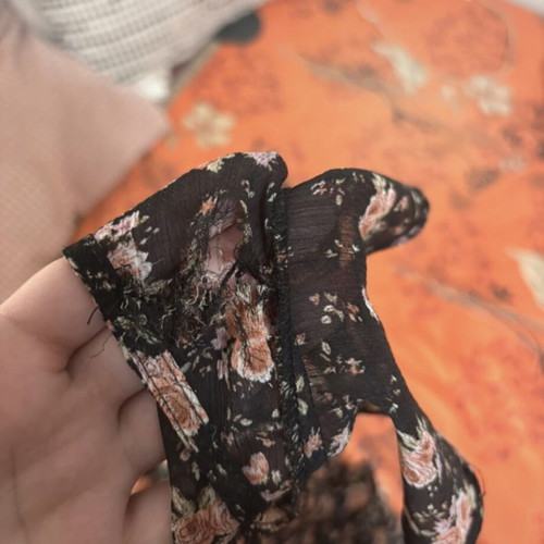 Stradivarius floral dress used, size S, black