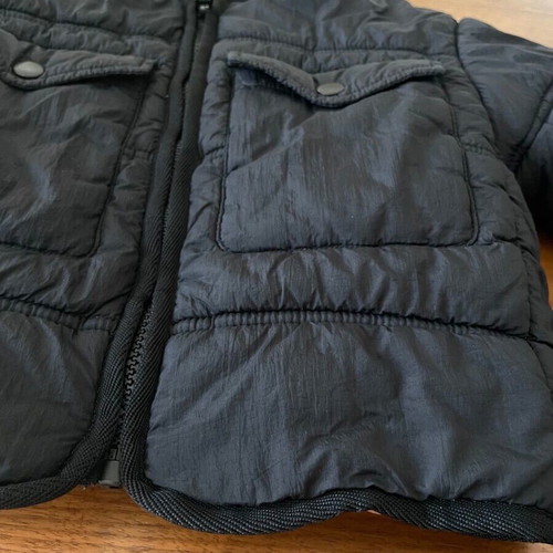 Zara puffer jacket used, black, 2-3 years old