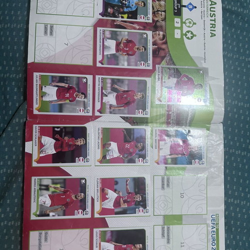 Panini Official Album Euro 2020 used with 317 of 476 stickers