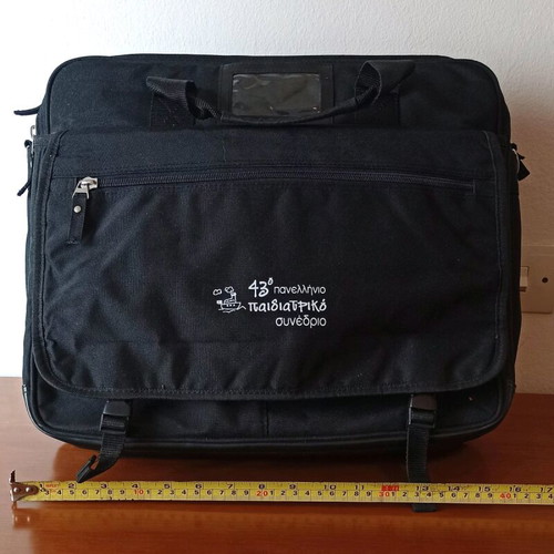 Briefcase bag new, 43rd Panhellenic Pediatric Conference, black