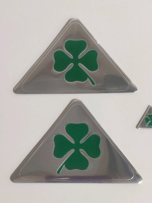 QV Alfa Romeo Stickers new 9 x 7cm, pack of 2