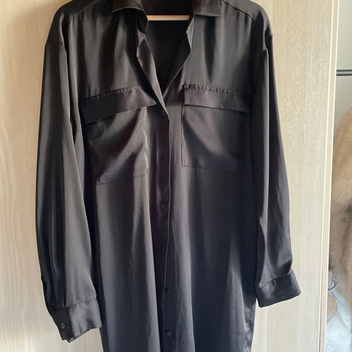 Zara satin dress small new, black