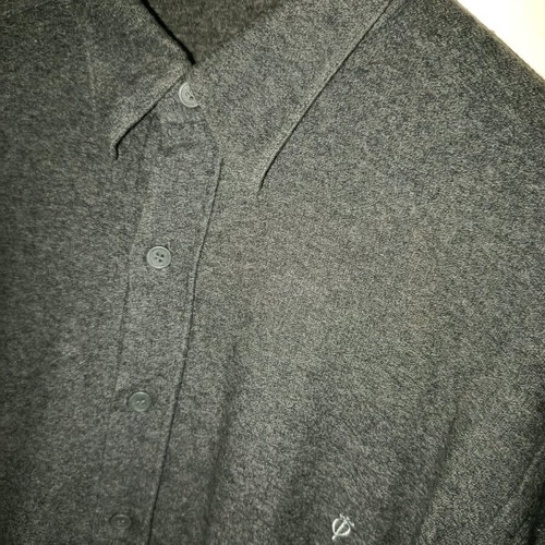 Pioneer London men's shirt dark gray flannel size L like new