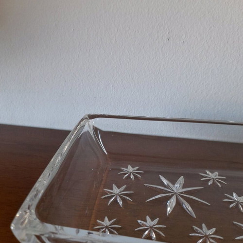 Rectangular glass serving platter for dessert like new