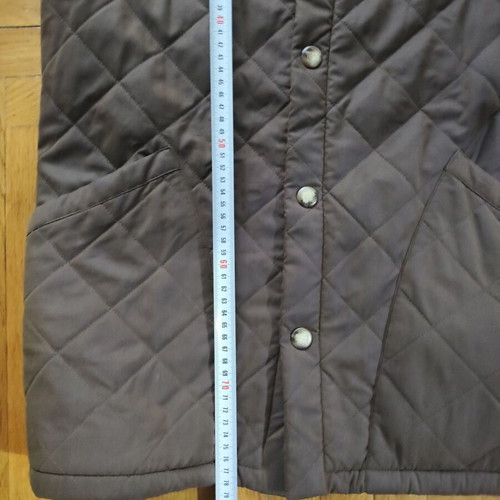 Husky brown coat size S cotton and nylon with cashmere lining like new